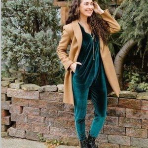 Green Velvet Merry Romper